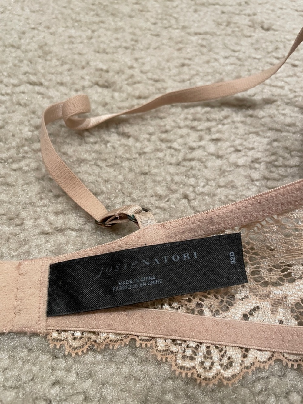 Pre owned Natori Beige Lace Underwire Bra 32D - Picture 6 of 9